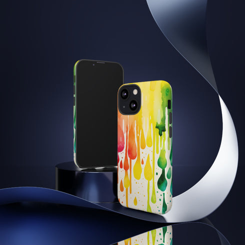 Rainbow Spring Showers - Impact Resistant Phone Case